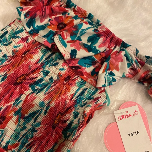 Girl floral romper size 14/16 fit on size 10/12 - Picture 4 of 5